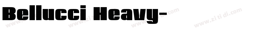 Bellucci Heavy字体转换